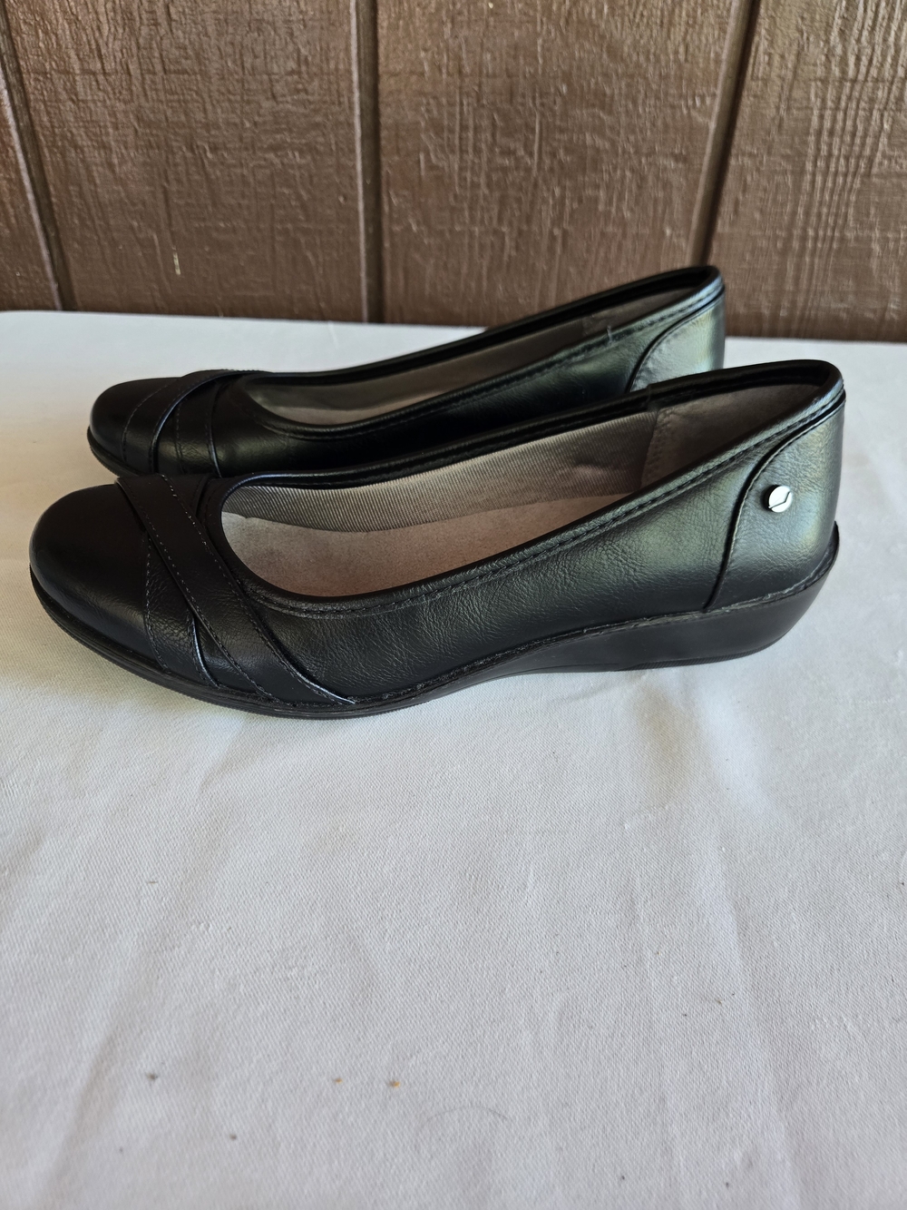 Life Stride Velocity 2.0 Classic Black Comfort Flats 8.5M